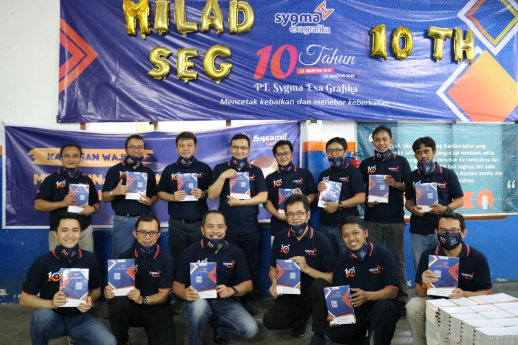 milad 10 tahun pt sygma exa grafika seg